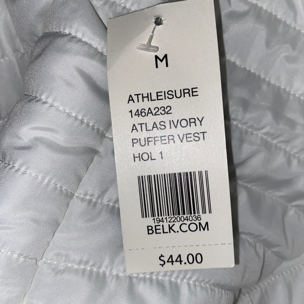 **NWT** Kim Rogers Puffer Vest